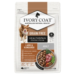 Ivory Coat - Adult Dog - GRAIN FREE - Lamb & Kangaroo