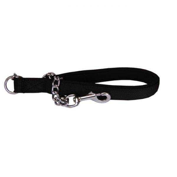 Beau Pets - Neoprene Handle - Chain Lead - Black