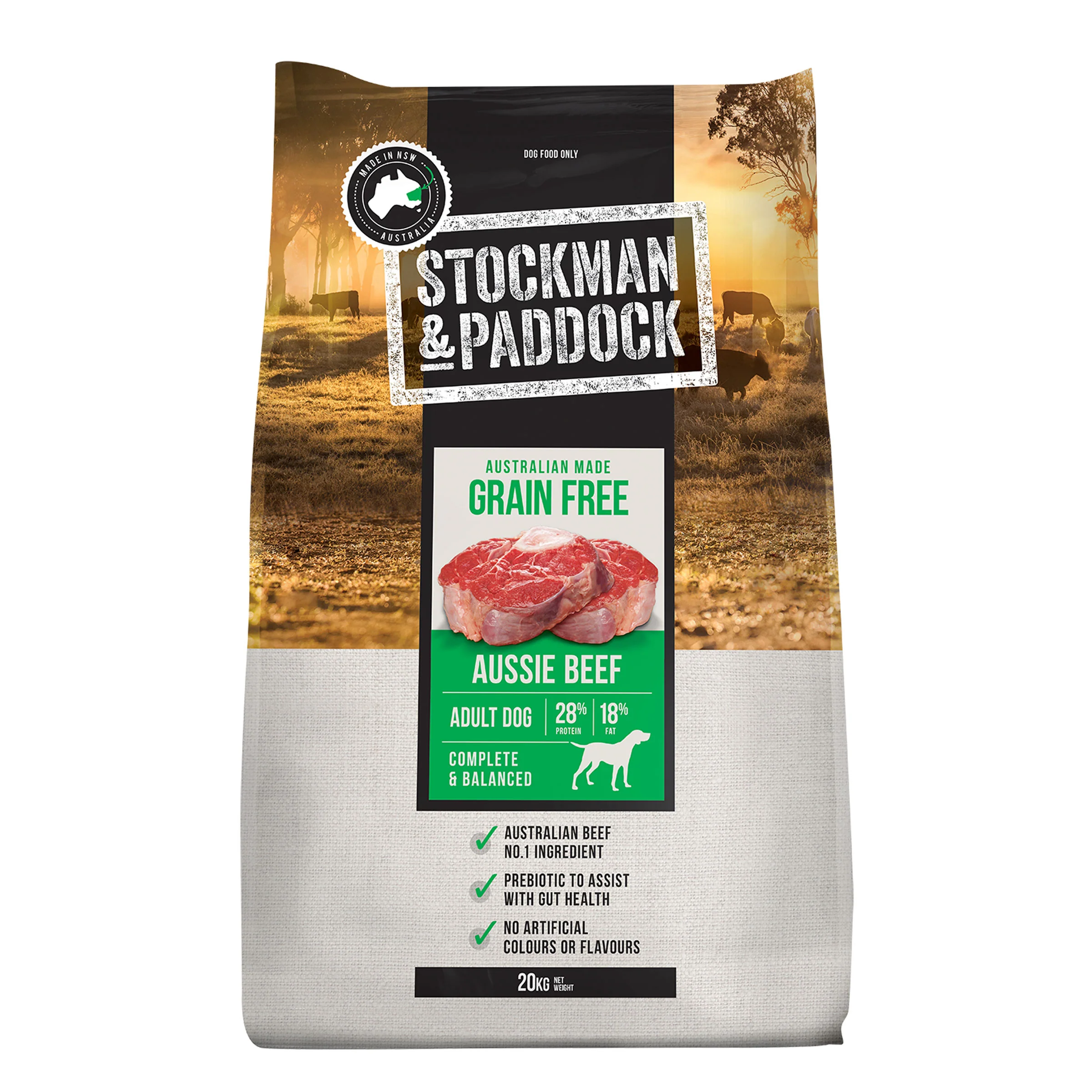 Stockman & Paddock - Adult Dog - GRAIN FREE - Aussie Beef