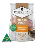 Ivory Coat - Pouches - Adult Cat - GRAIN FREE - Ivory Coat - Pouches - Adult Cat - GRAIN FREE - Chicken in Gravy - 12 x 85g