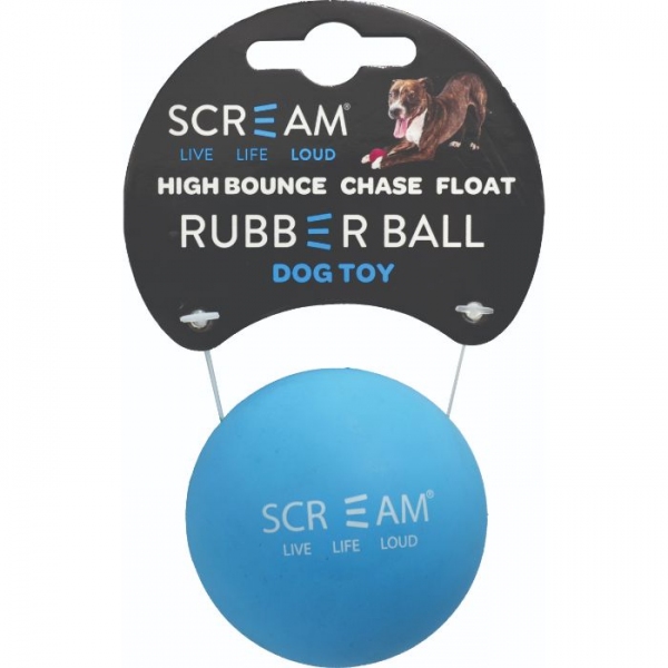 Scream - Rubber Ball - Loud Blue - Medium