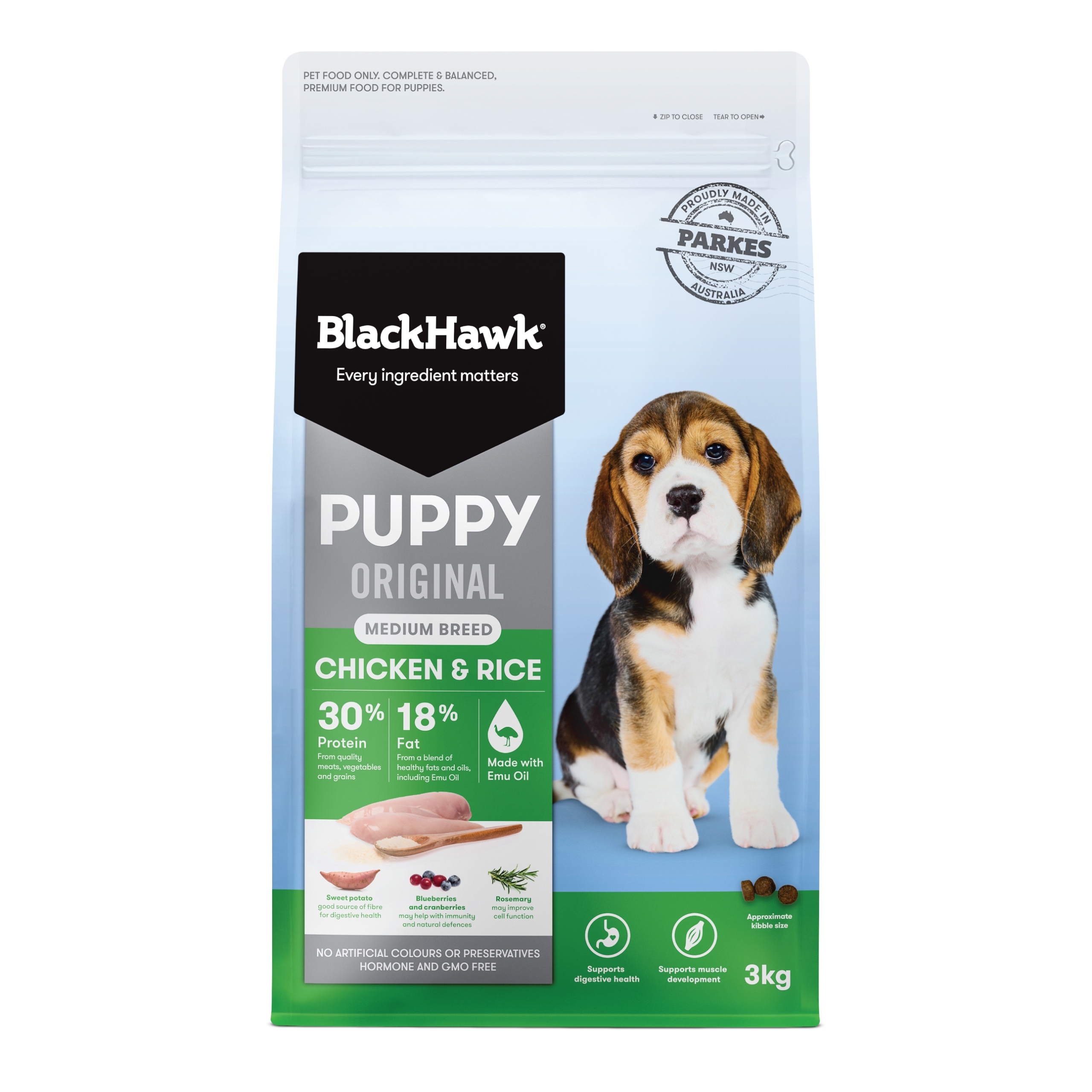 Black Hawk - Puppy - Medium Breed - Chicken & Rice - Image 3