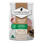 Ivory Coat - Pouches - Adult Cat - GRAIN FREE - Ivory Coat - Pouches - Adult Cat - GRAIN FREE - Chicken & Lamb in Gravy - 12 x 85g