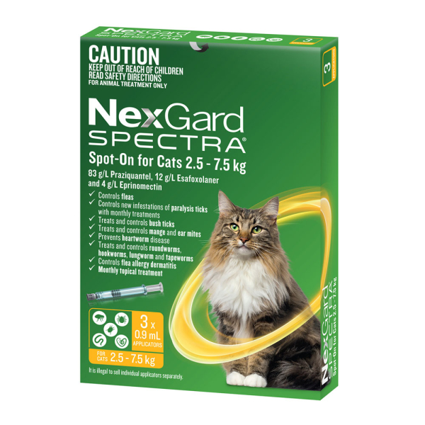NexGard SPECTRA - Spot-On for Cats 2.5 - 7.5kg - Image 2