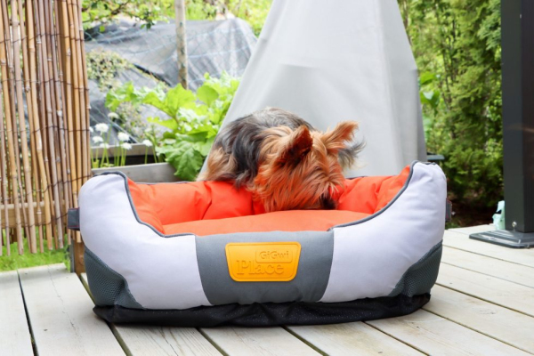 GiGwi - Canvas Round Bed - Red/Orange - Image 4
