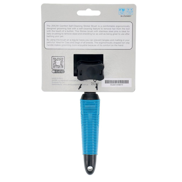 ZeeZ - Comfort - Self-Cleaning Slicker Brush - Image 3