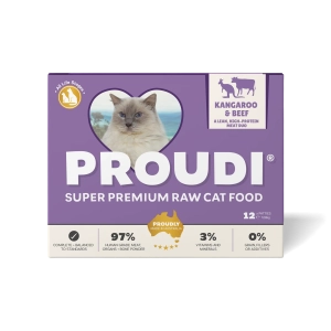 Proudi - Super Premium Raw Food for Cats - Kangaroo & Beef