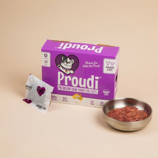 Proudi - Super Premium Raw Food for Cats - Kangaroo & Beef - Image 2