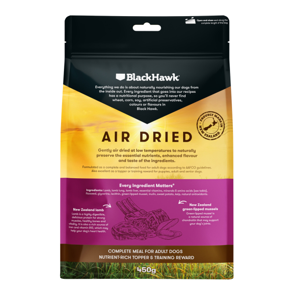 Black Hawk - Adult Dog - Air Dried Lamb - Image 2