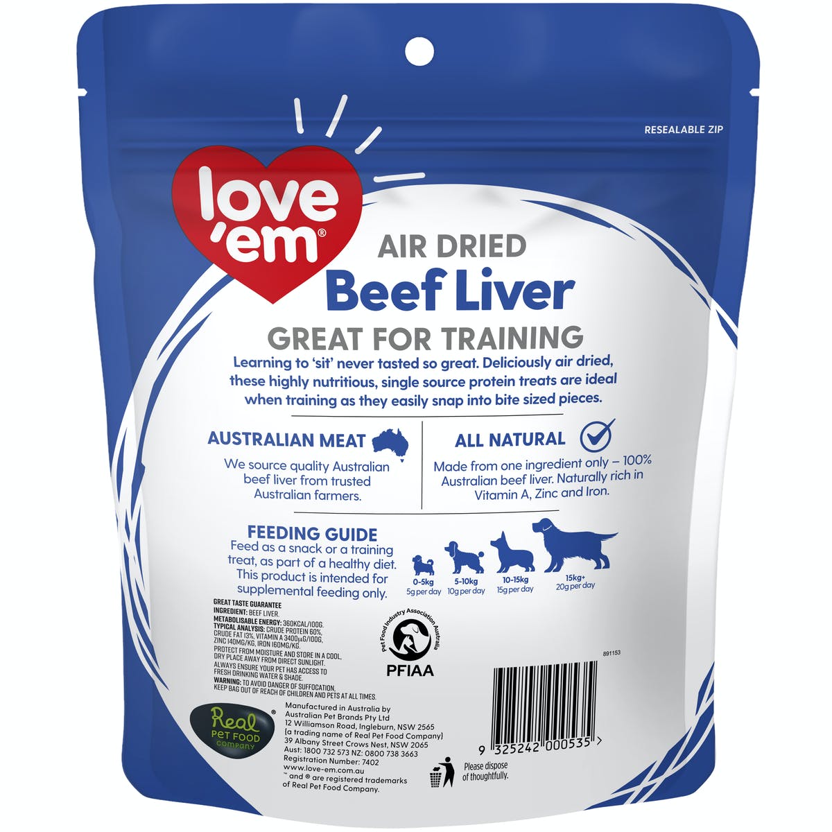 Love 'Em - Air Dried Beef Liver - Image 2