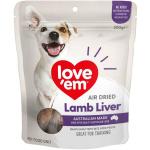Love 'Em - Air Dried Lamb Liver - love-em-air-dried-lamb-liver-treats-200g