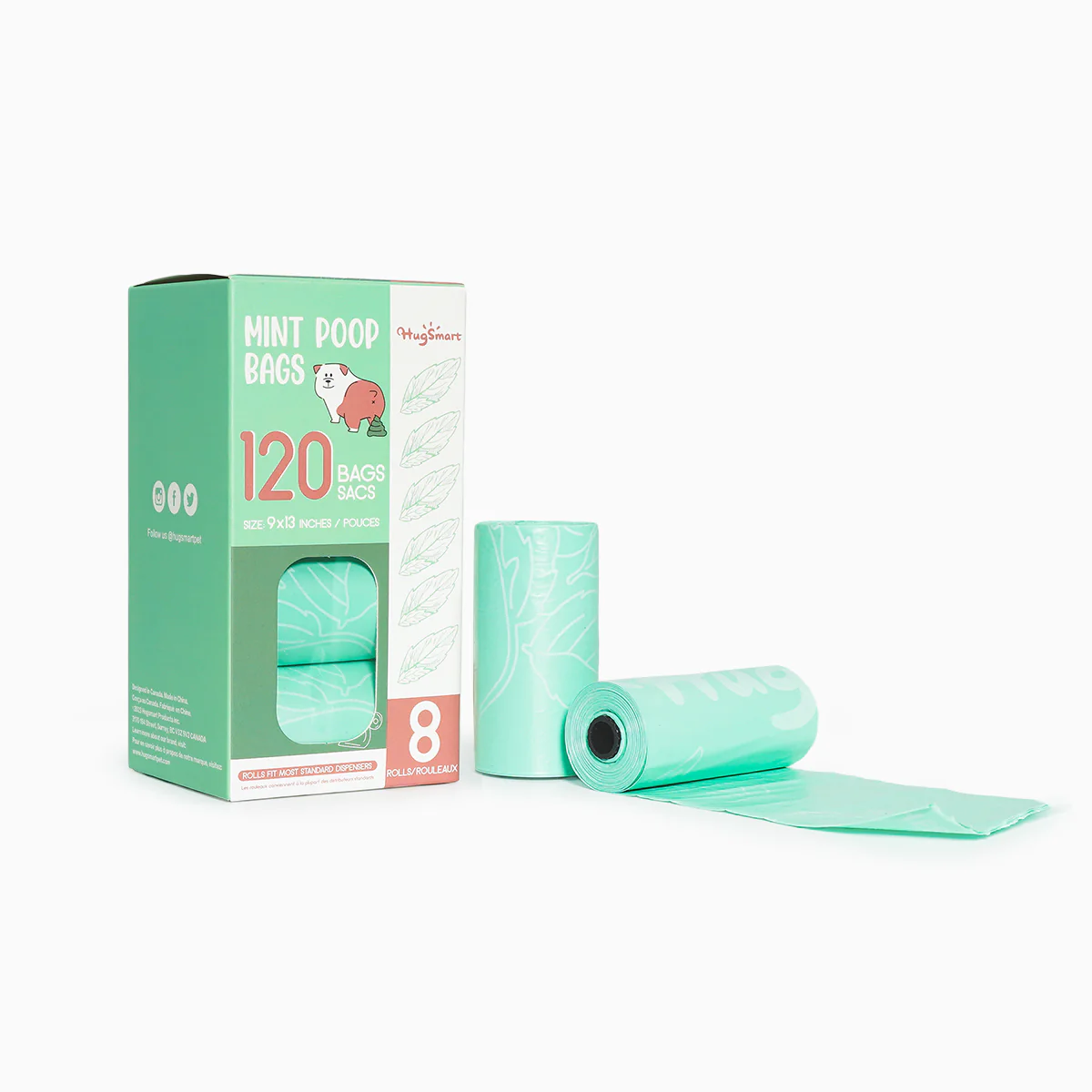 Hugsmart - Mint Poop Bags - Image 2