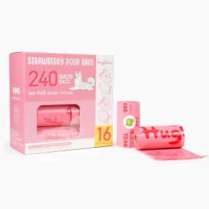 Hugsmart - Strawberry Poop Bags