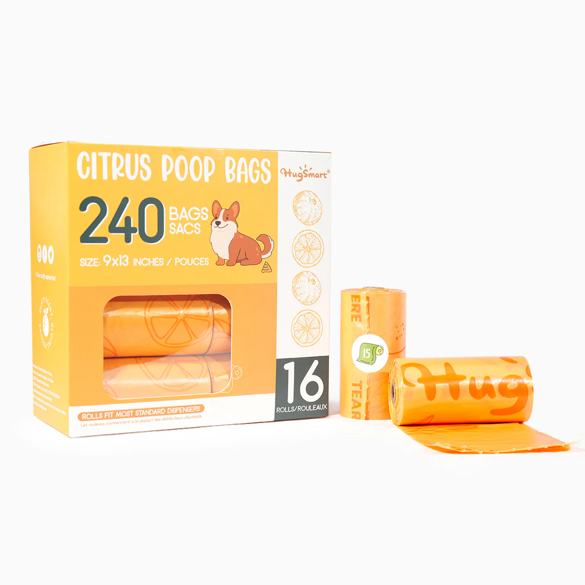 Hugsmart - Citrus Poop Bags - Image 2