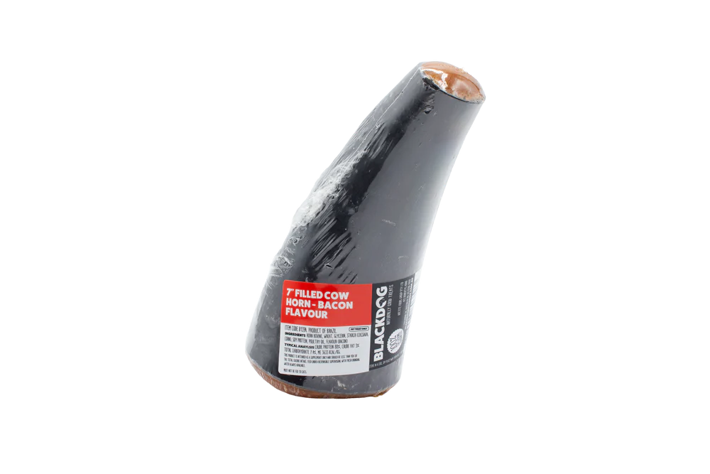 Blackdog - Filled Cow Horn - Bacon Flavour