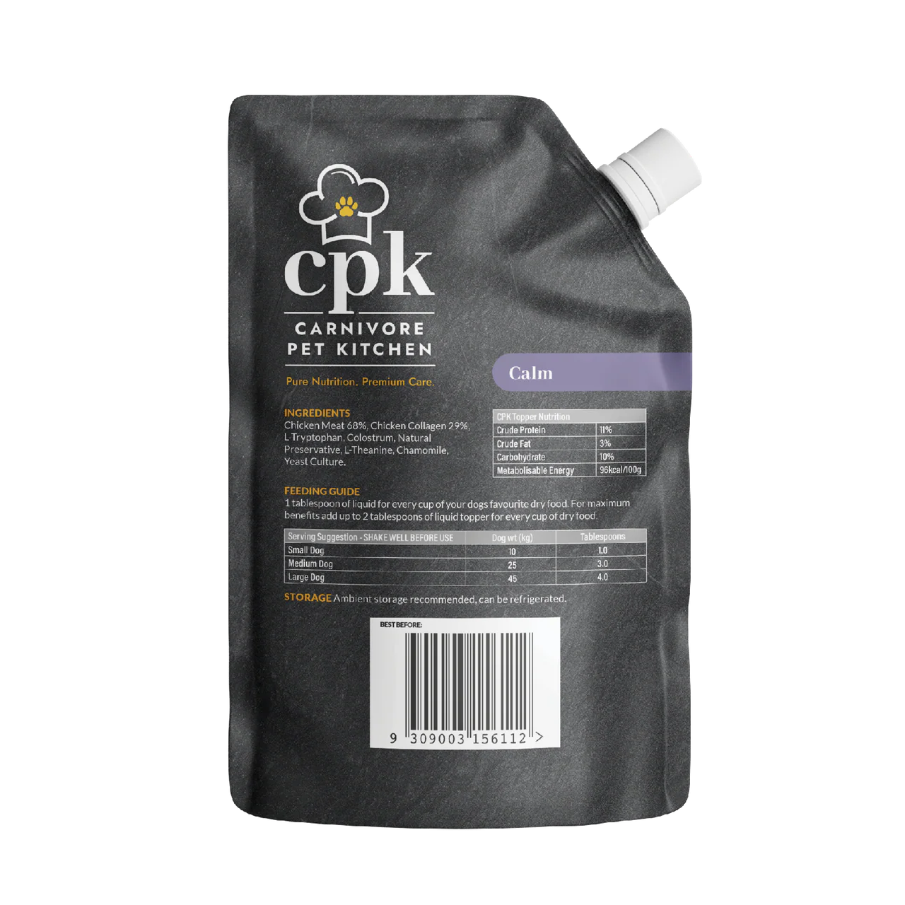 Carnivore Pet Kitchen - Meal Topper For Dogs - Calm (EXP 11/26) - Image 3