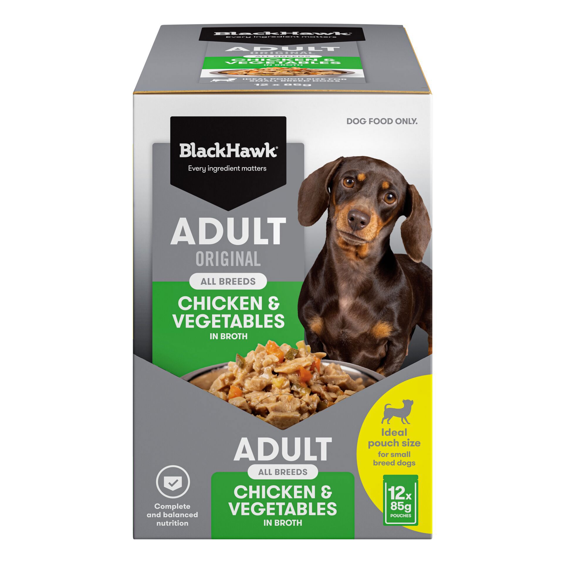 Black Hawk - Wet Food Pouches - Adult Dog - Chicken & Vegetables - Image 2