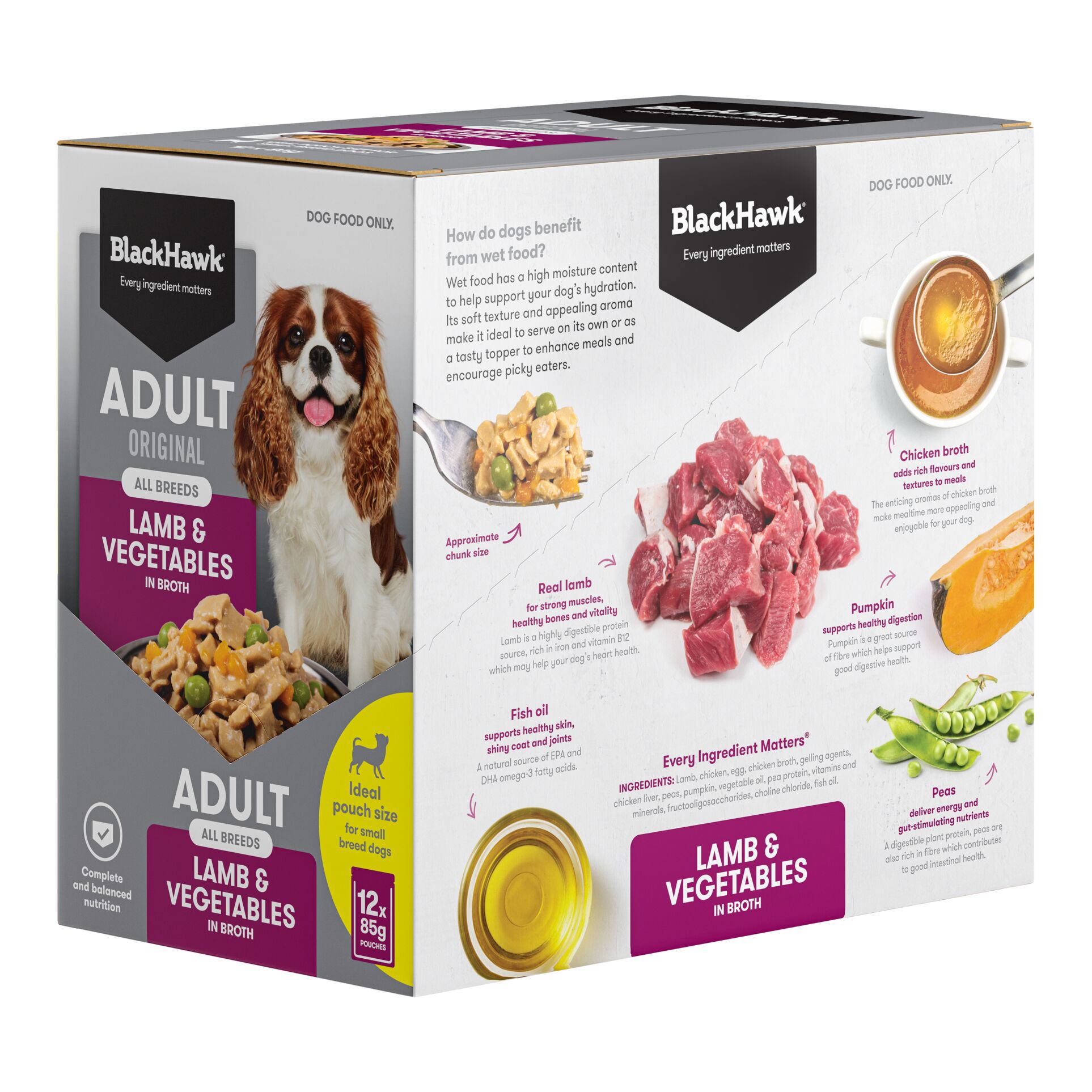 Black Hawk - Wet Food Pouches - Adult Dog - Lamb & Vegetables - Image 9