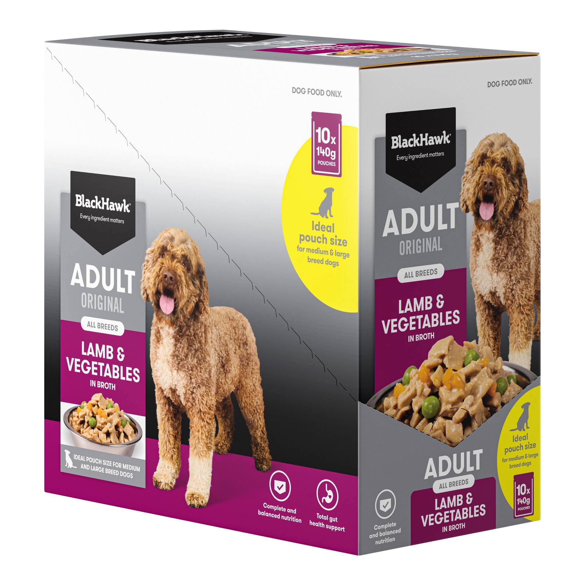 Black Hawk - Wet Food Pouches - Adult Dog - Lamb & Vegetables - Image 5