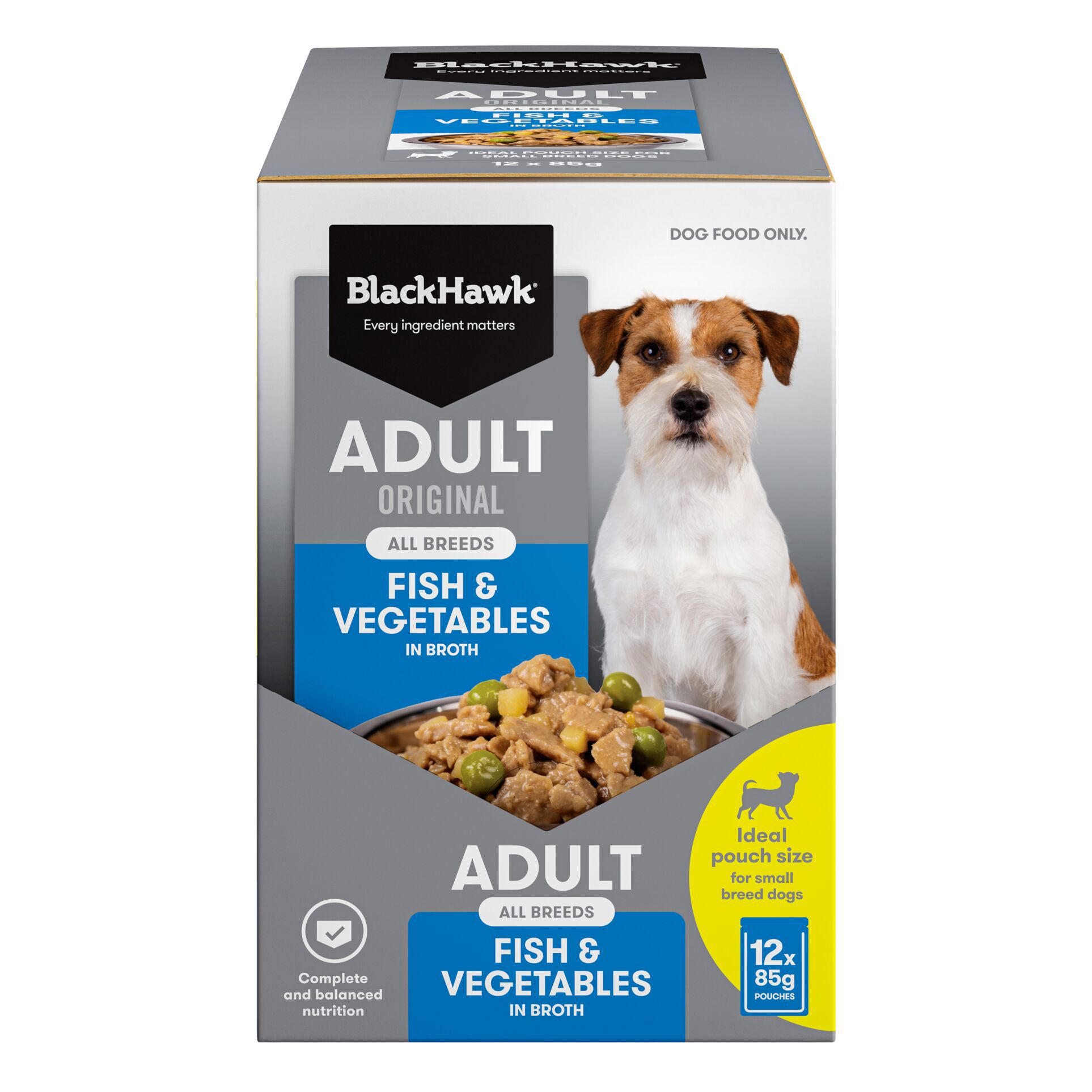 Black Hawk - Wet Food Pouches - Adult Dog - Fish & Vegetables - Image 2
