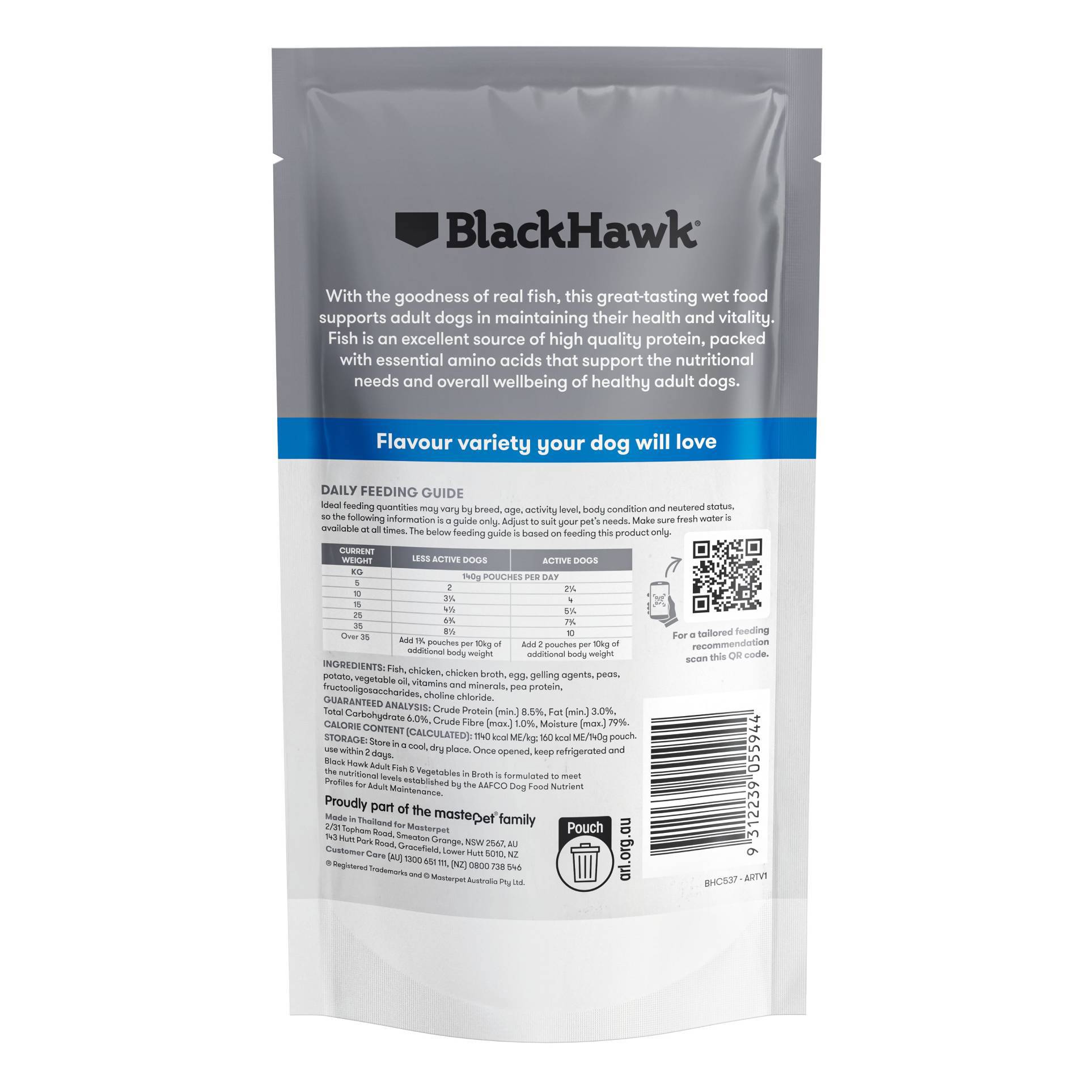 Black Hawk - Wet Food Pouches - Adult Dog - Fish & Vegetables - Image 4