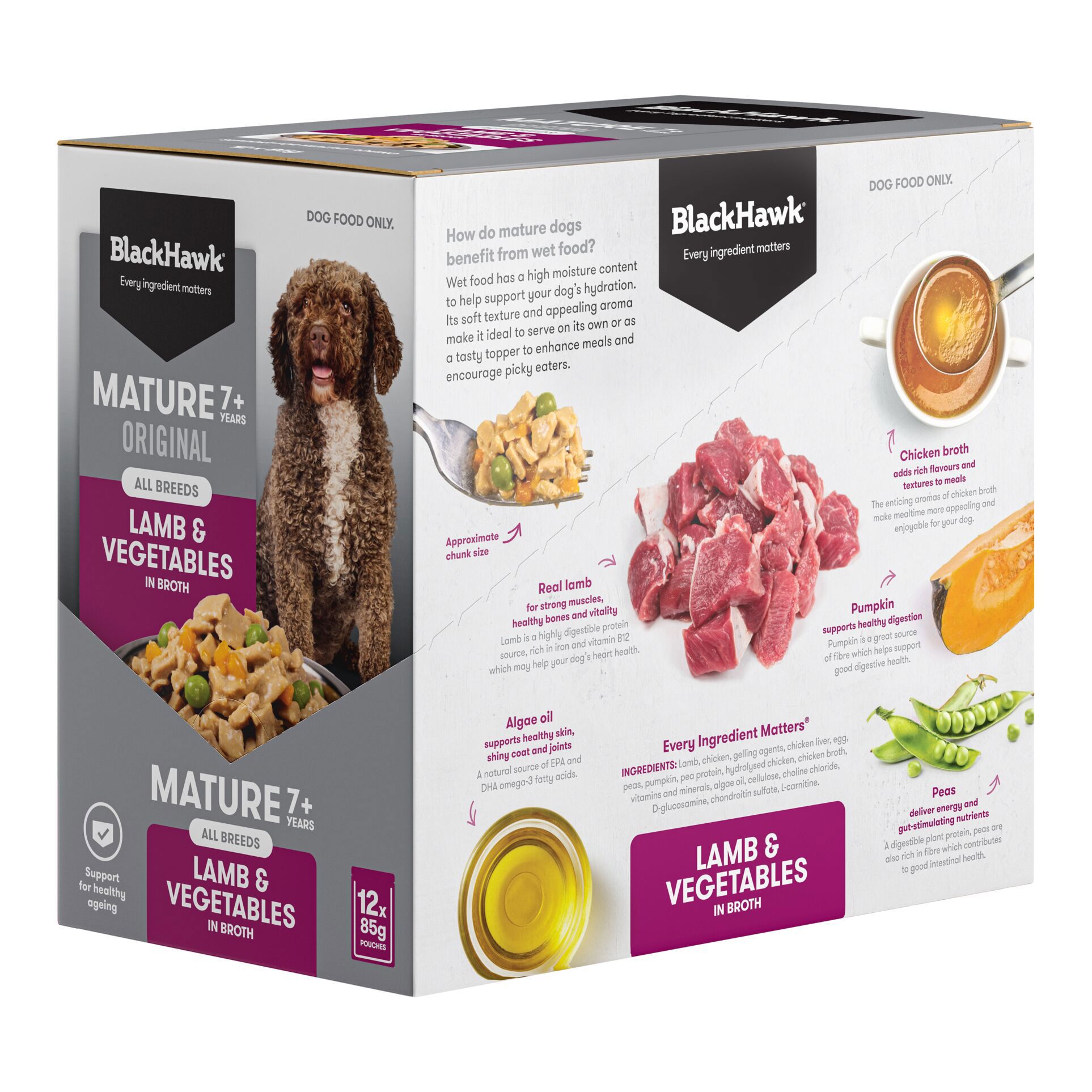 Black Hawk - Wet Food Pouches - Mature Dog - Lamb & Vegetables - Image 5