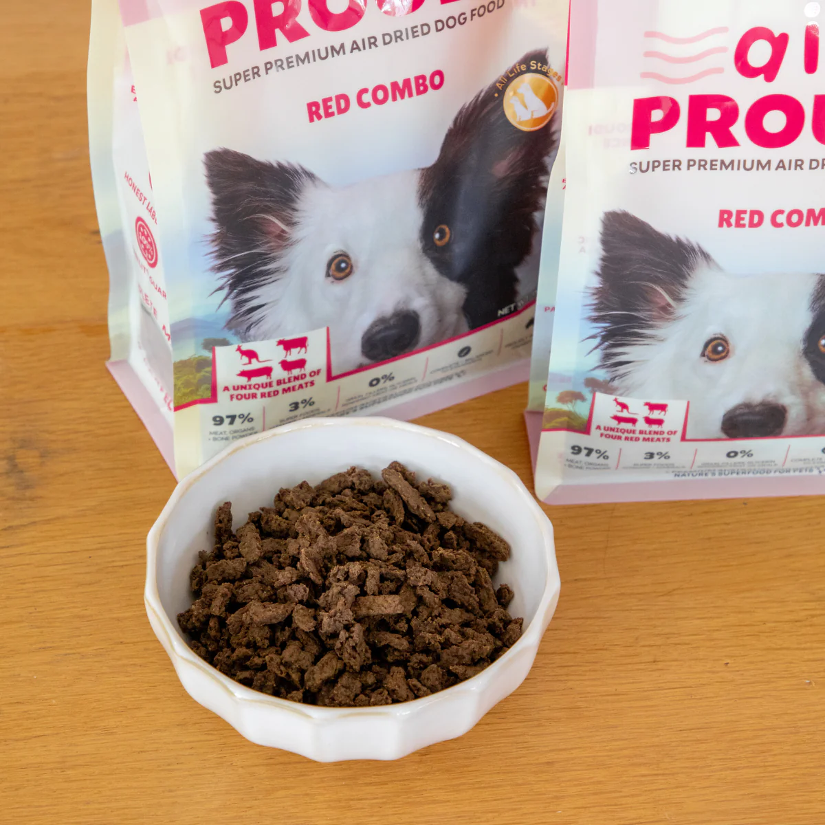 Proudi - Super Premium Air Dried Dog Food - Red Combo - Image 2