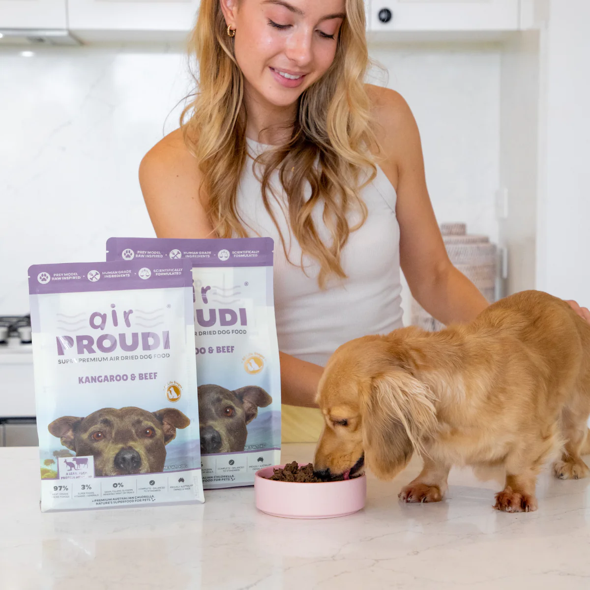Proudi - Super Premium Air Dried Dog Food - Kangaroo & Beef - Image 2