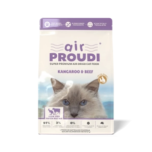 Proudi - Super Premium Air Dried Cat Food - Kangaroo & Beef
