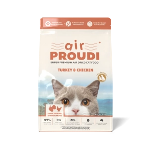 Proudi - Super Premium Air Dried Cat Food - Turkey & Chicken
