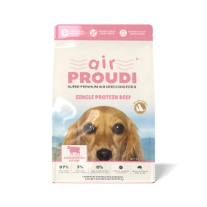 Proudi - Super Premium Air Dried Dog Food - Single Protein Beef