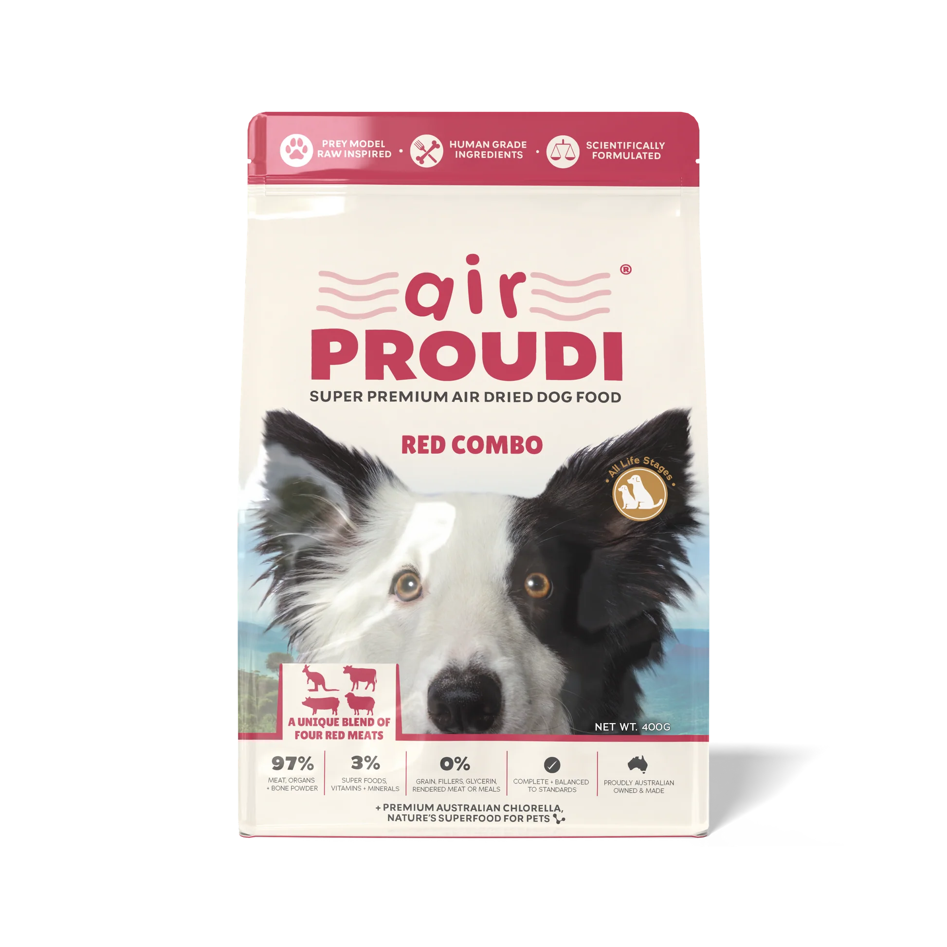 Proudi - Super Premium Air Dried Dog Food - Red Combo