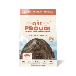 Proudi - Super Premium Air Dried Dog Food - Turkey & Chicken