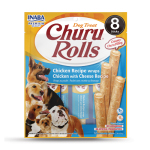 Inaba - Dog Churu Rolls - inaba-dog-churu-rolls-chicken-recipe-wraps-chicken-with-cheese-recipe-carton-of-6-48-x-12g