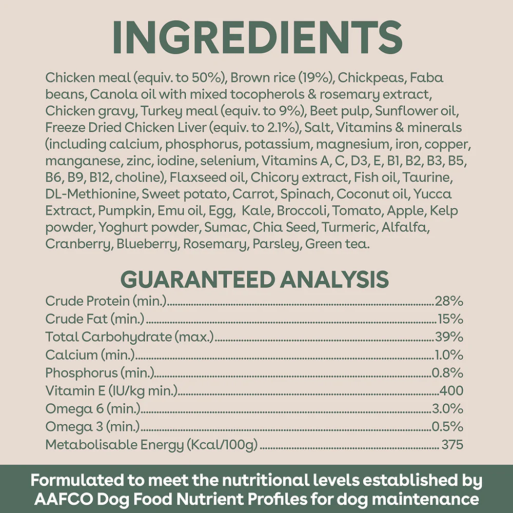Pure Life - Adult Dog - Freeze-Dried Raw Coated Kibble - Chicken & Turkey - Image 9