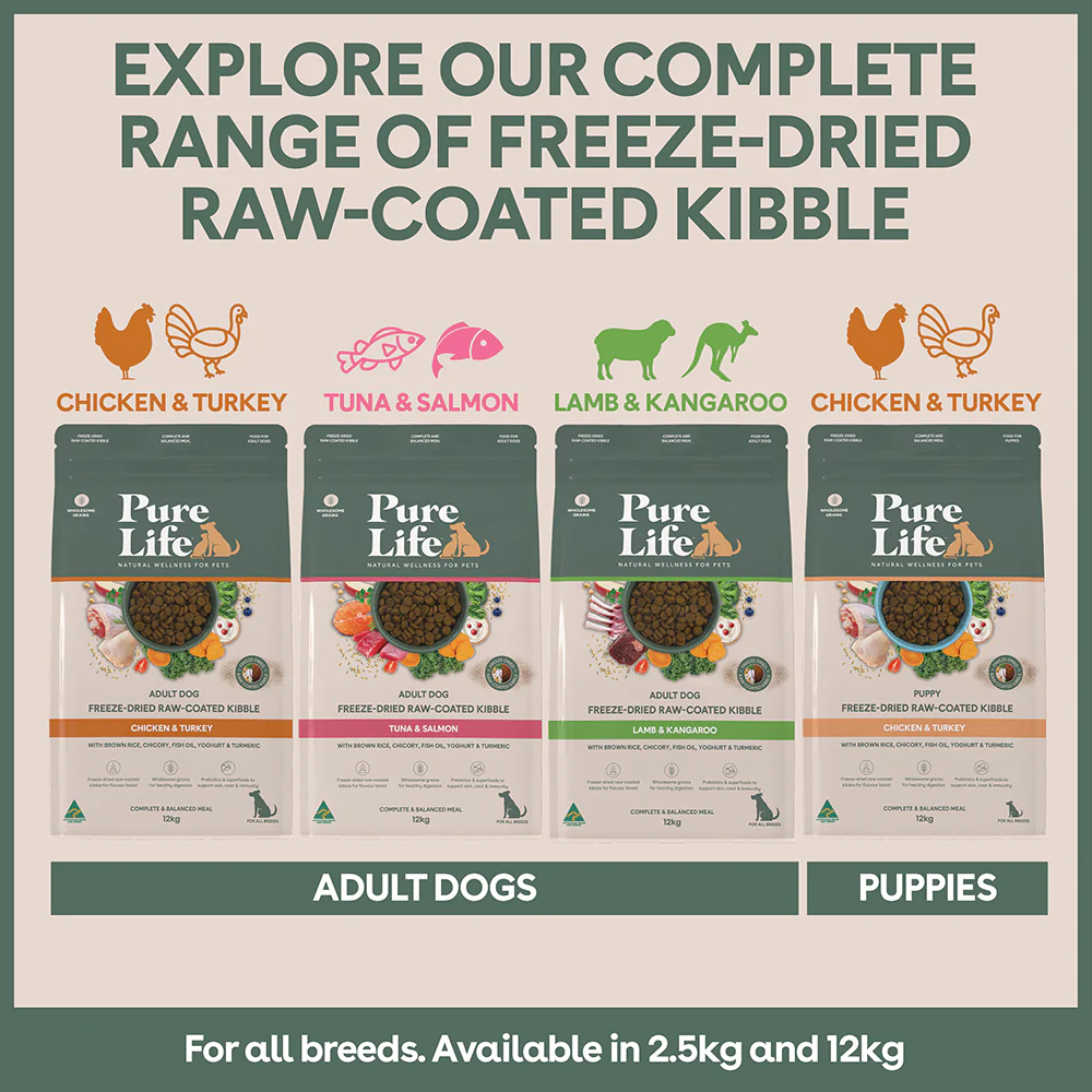 Pure Life - Adult Dog - Freeze-Dried Raw Coated Kibble - Chicken & Turkey - Image 12