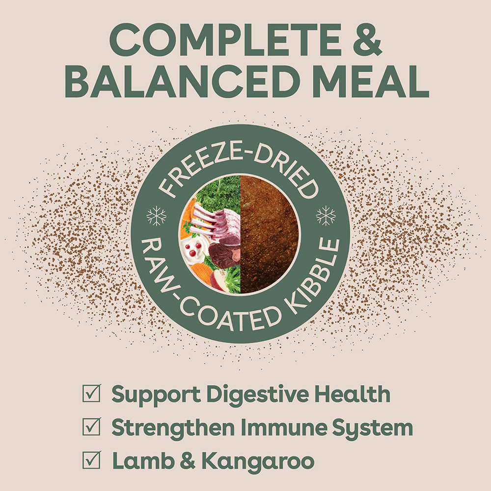 Pure Life - Adult Dog - Freeze-Dried Raw Coated Kibble - Lamb & Kangaroo - Image 6