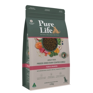 Pure Life - Adult Dog - Freeze-Dried Raw Coated Kibble - Tuna & Salmon