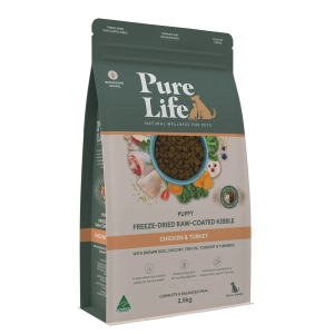 Pure Life - Puppy - Freeze-Dried Raw Coated Kibble - Chicken & Turkey