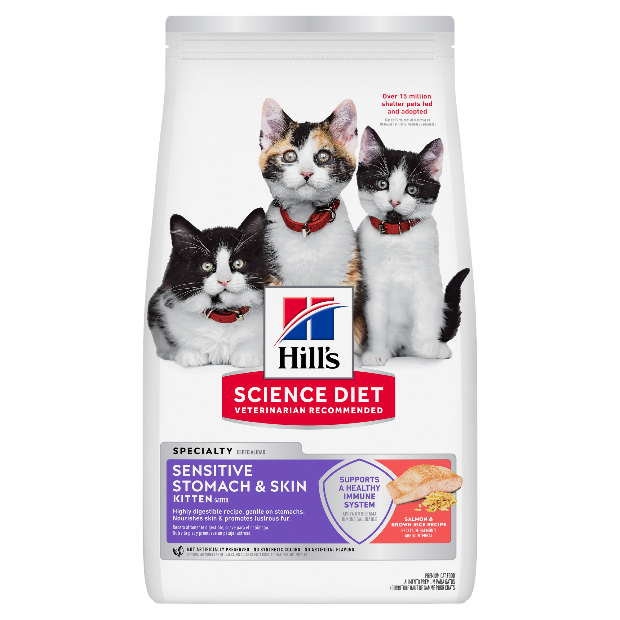 Hill’s - Science Diet - Kitten - Sensitive Stomach & Skin - Salmon & Brown Rice