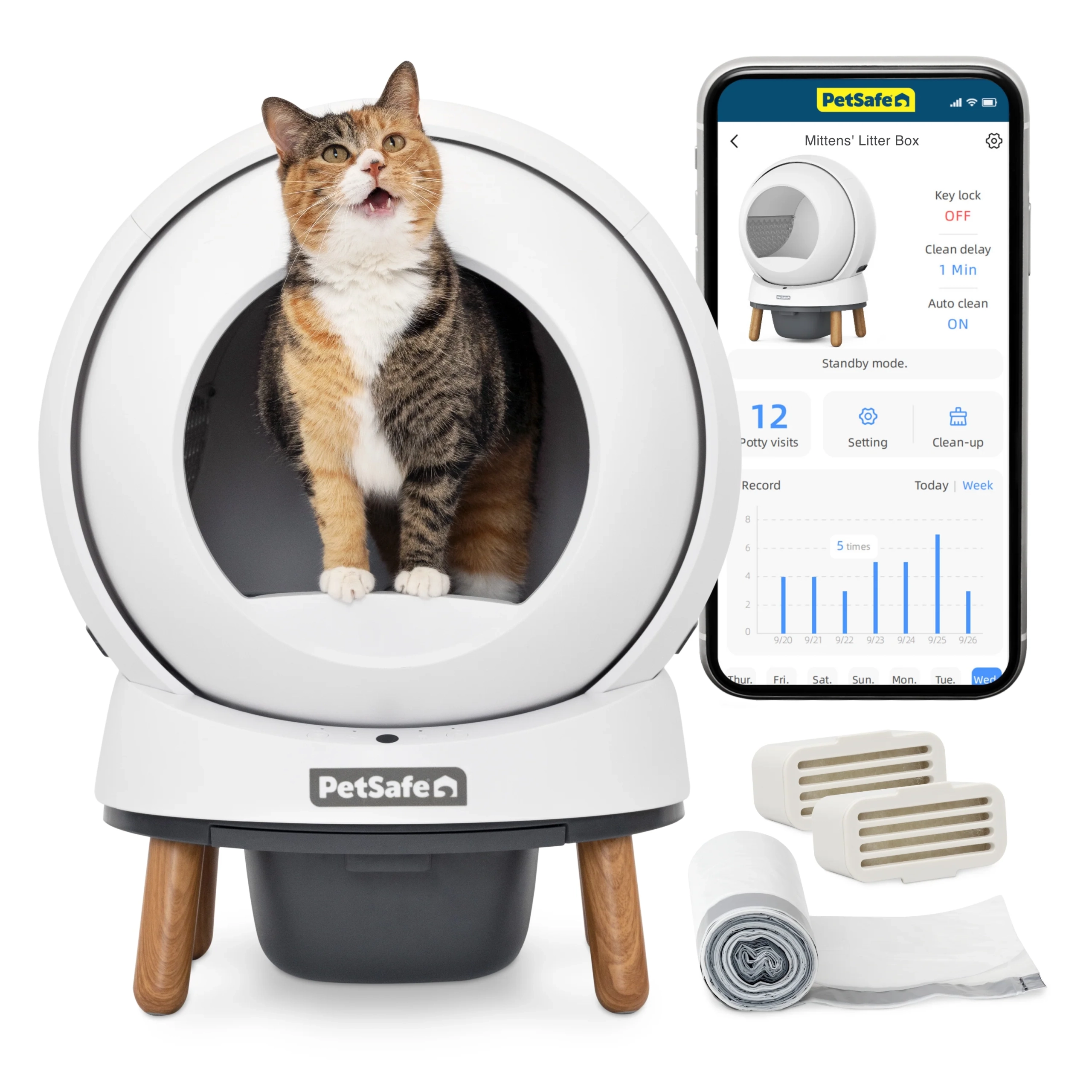 PetSafe - ScoopFree SmartSpin Self-Cleaning Litter Box - Image 2