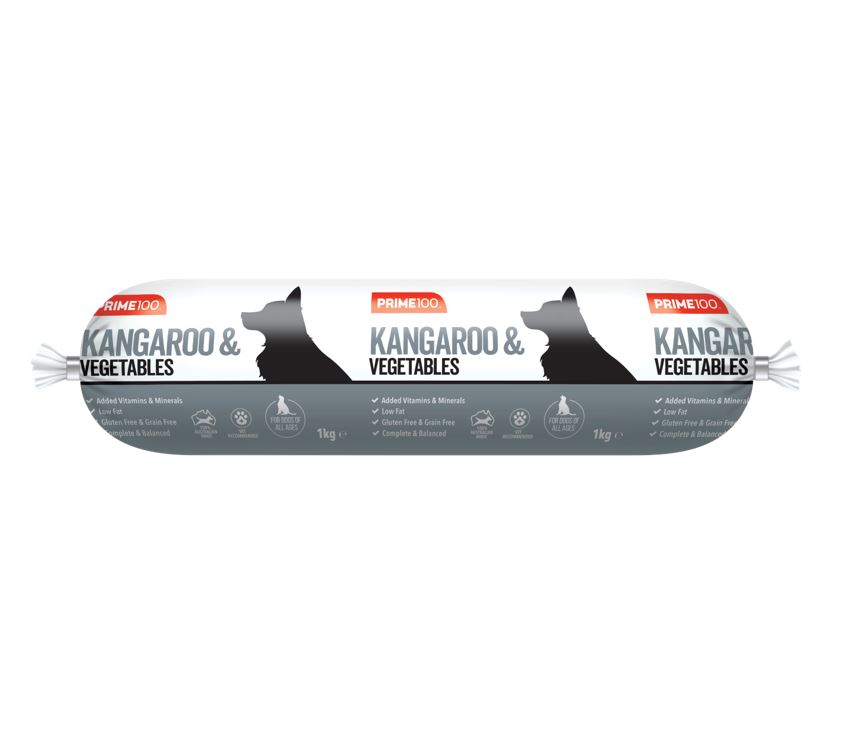 Prime100 - Kangaroo & Vegetables - Cooked Roll - Image 3