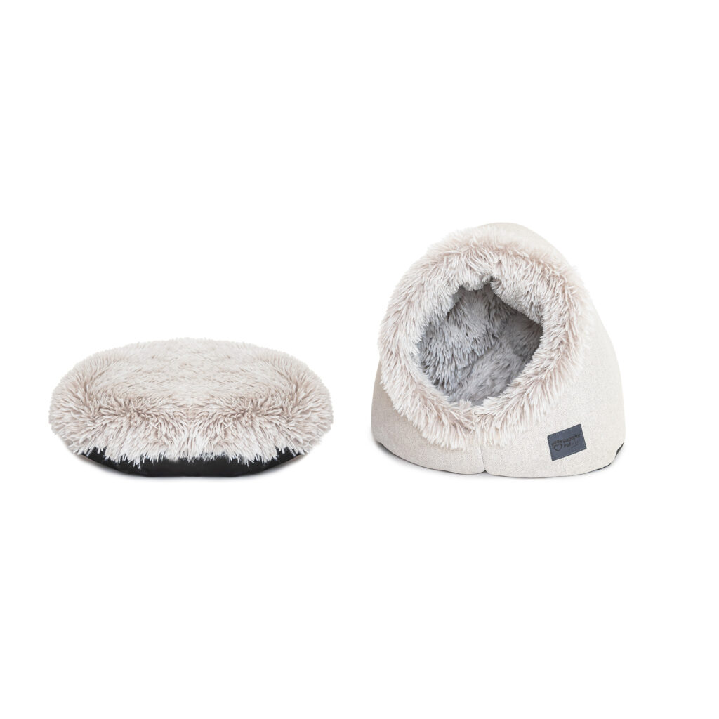 Superior Pet - Calming Pet Dome - Aspen Faux Fur - Image 3