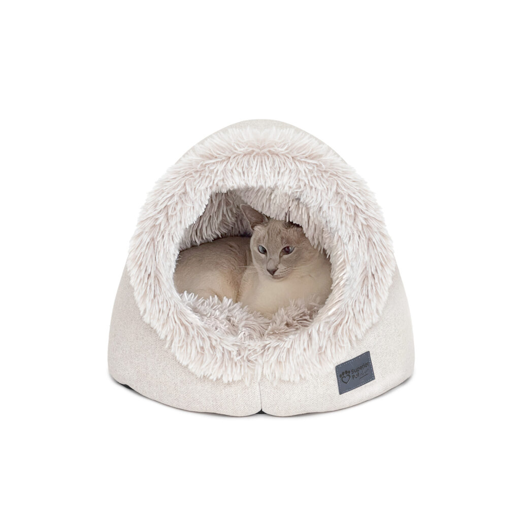 Superior Pet - Calming Pet Dome - Aspen Faux Fur - Image 2