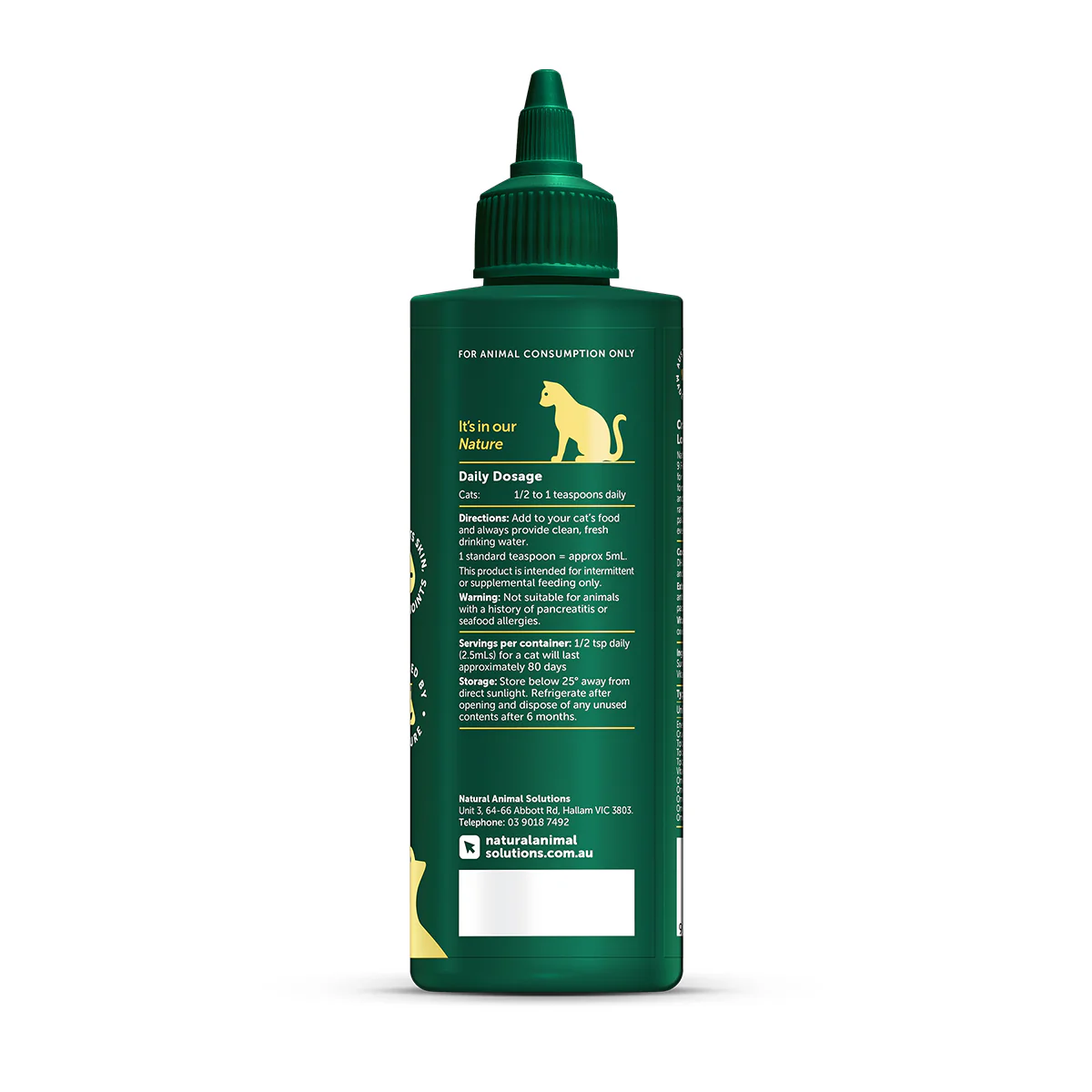 Natural Animal Solutions - Omega Oil - Feline Health - Image 2
