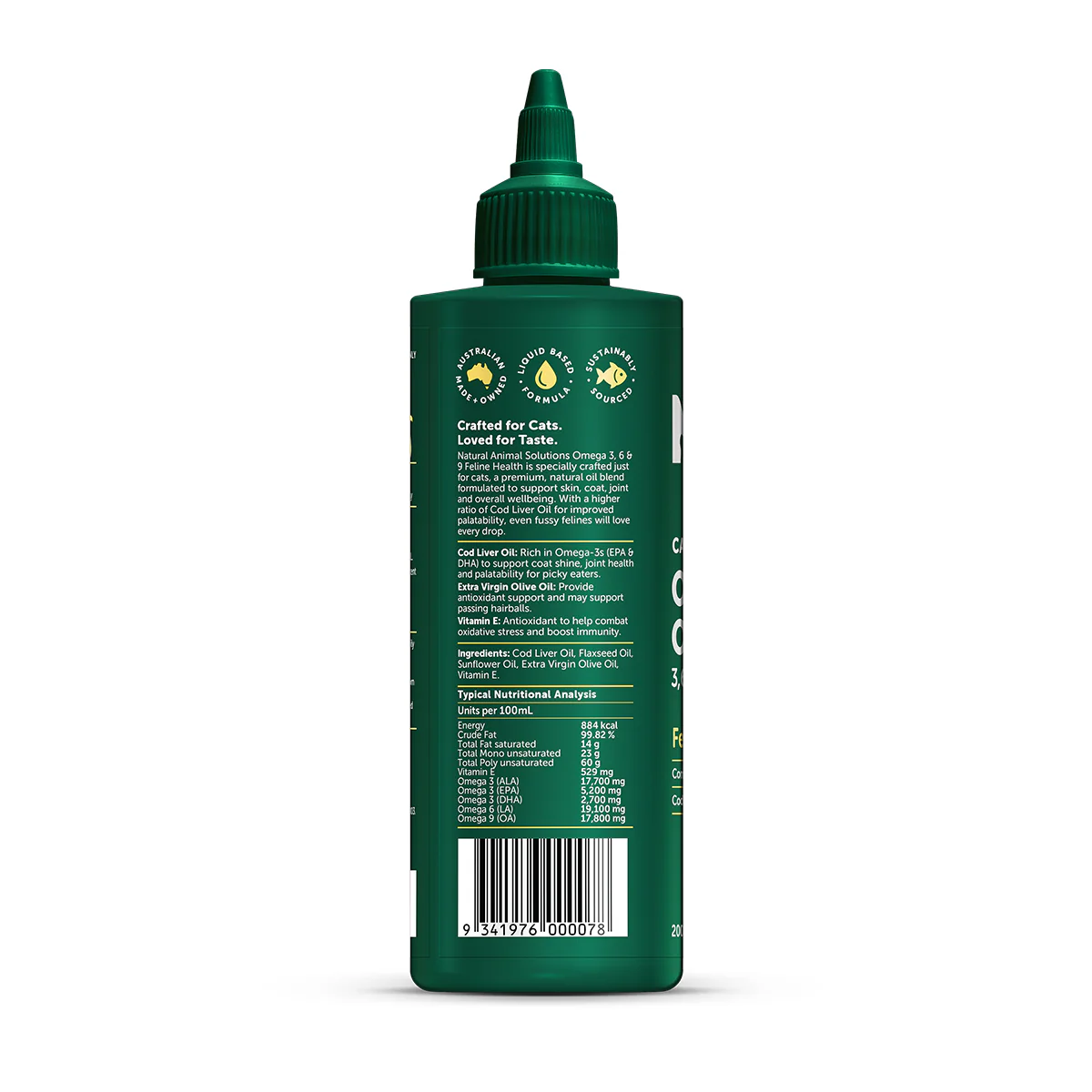 Natural Animal Solutions - Omega Oil - Feline Health - Image 3