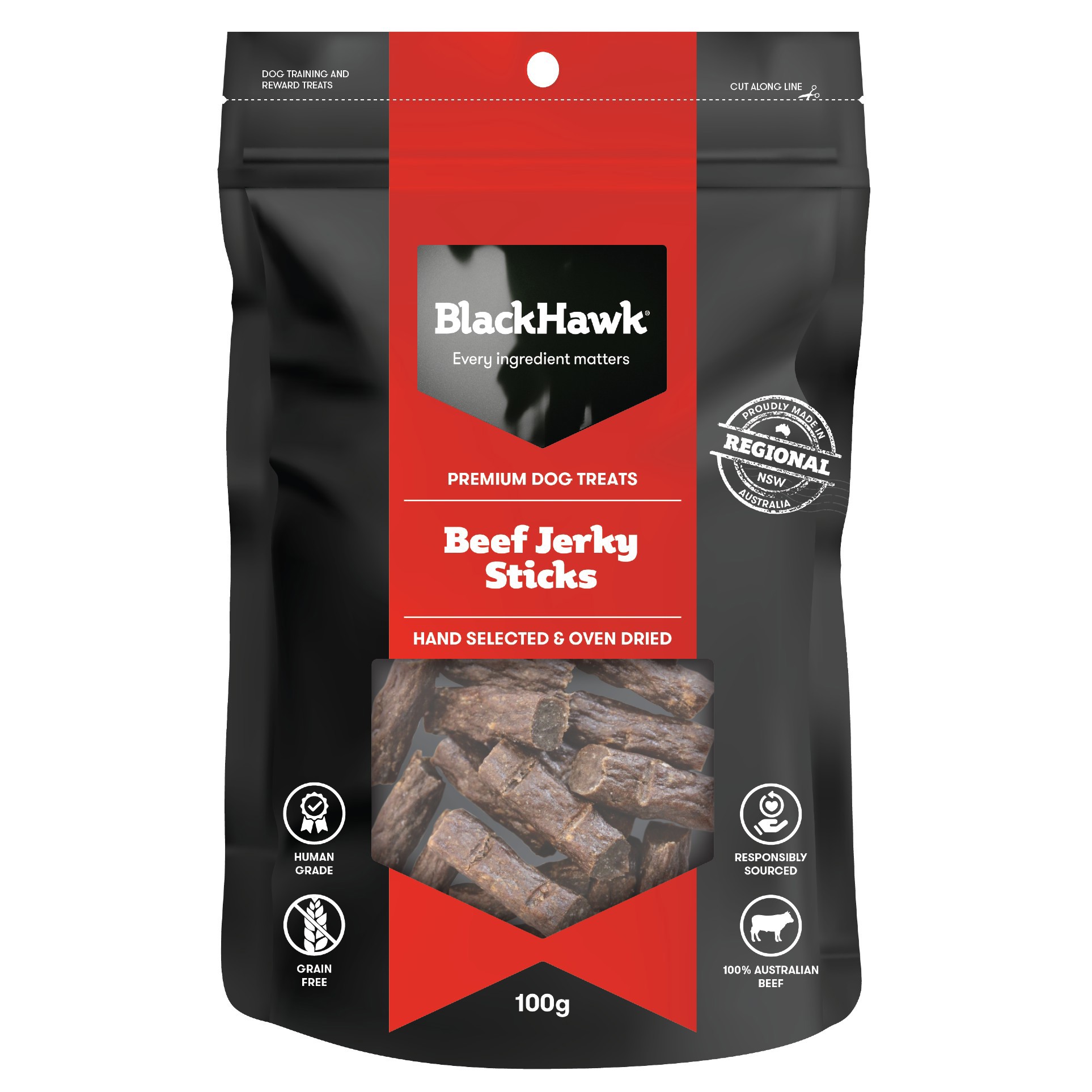 Black Hawk - Premium Dog Treats - Jerky Sticks