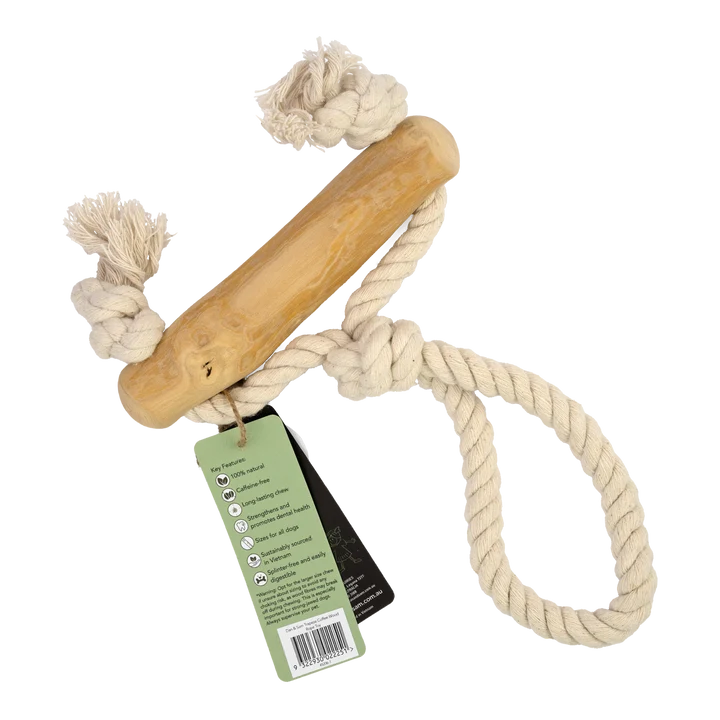 Dan & Sam - Trapeze - Coffee Wood Rope Toy - Image 2