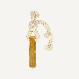Dan & Sam - Tugging Stick - Coffee Wood Rope Toy